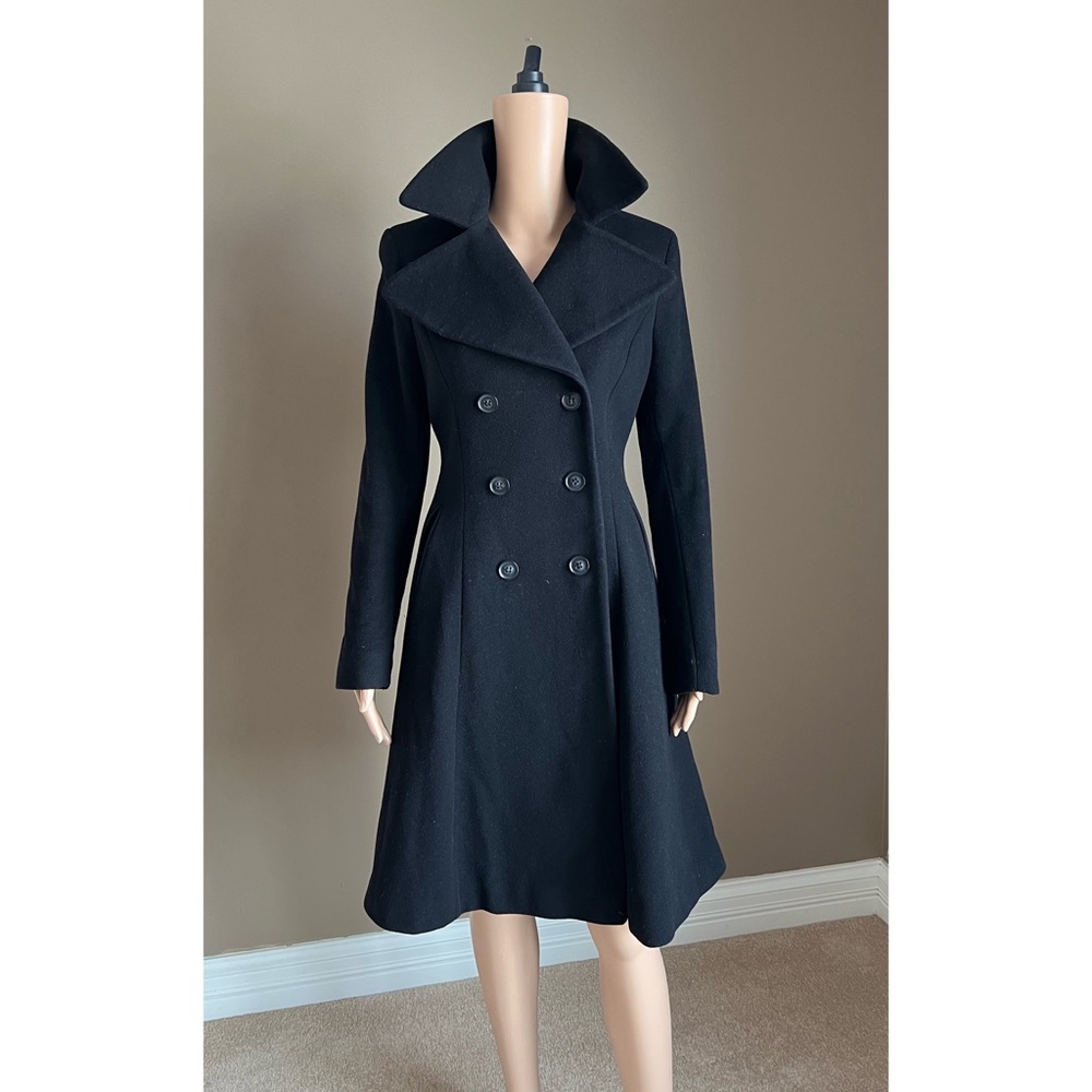 Donna Karan wool-cashmere blend coat